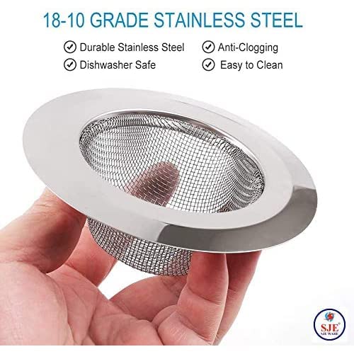 Sjeware Stainless Steel Kitchen Sink Stainer (Jali,Drainer), Size: 10.5 cm 1