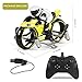 Aveloki Flying Motorcycle RC Drone, Land and Air Dual Mode Headless Remote Control Four-Axis Drone, Fly Gift for Children, Boys and Girls