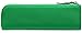 MEKU Pencil Case Genuine Leather Pen Case Stationery Bag Zipper Pouch Pencil Holder with 2 Slots Green