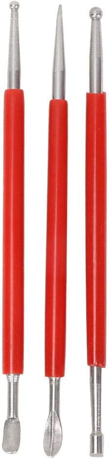 3pcs Art Pottery Sculpture Tools Set Clay Sculpting Carving Modeling Tool for Clay Paint Wood Models Art Project