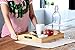 Juvale Bamboo Wood Serving Tray with Handles for Breakfast in Bed, Kitchen Counter, Ottoman (16 x 11 x 2 in)