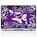 Meffort Inc® Personalized Laptop Notebook Skin Sticker Cover Art Decal, Customize Your Name (15.6 Inch, Purple Butterfly)