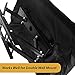 Clicks Depot Outdoor TV Cover 44 to 46 inches with Bottom Cover, Heavy Duty, Waterproof Thick Fabric, Weatherproof Outdoor TV Enclosure for Outside TV