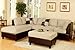 New Sage Microfiber/leatherette Sofa Sectional Couch - Reversible Chaise - Free Ottoman - Free Pillows