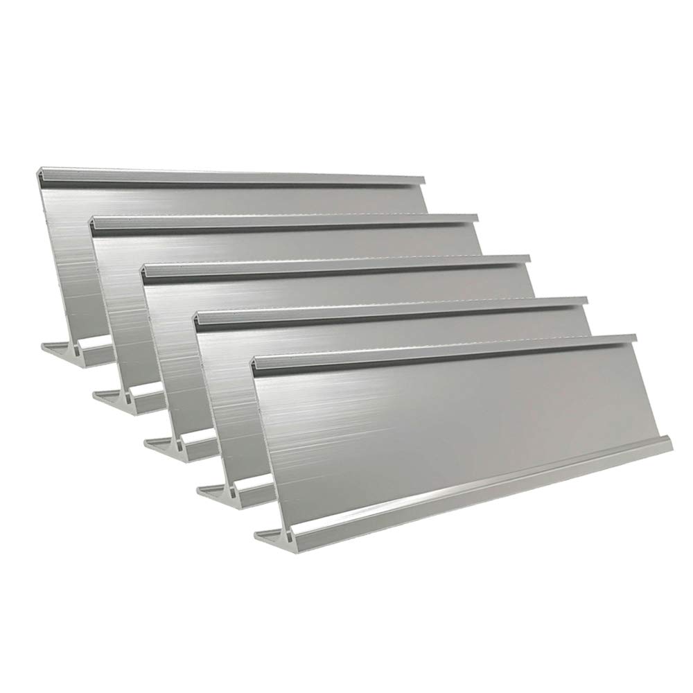 2" x 8" Aluminum Desk Name Plate Holder, Office