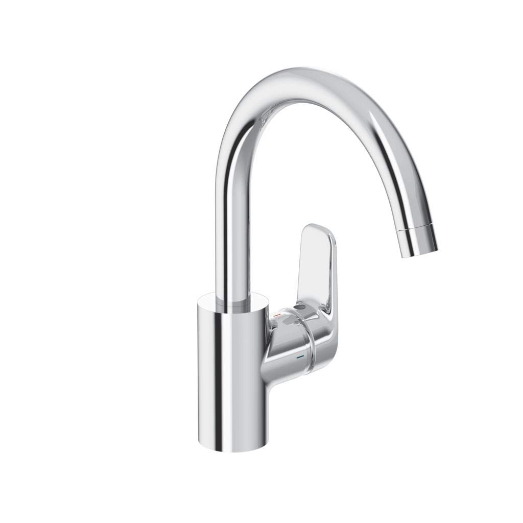 Ideal Standard B1727AA Ceraflex Single Lever Kitchen Mixer on Sink, Chrome