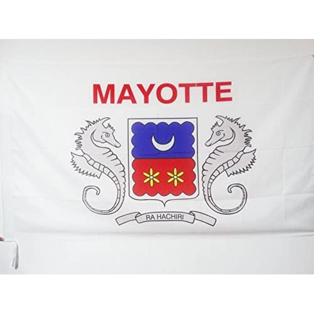 AZ FLAG - Mayotte Flag - 3x5 Ft - French region of Mayotte Banner with Sleeve - 100% Polyester - Fade Resistant - Vivid Colors - 3' x 5' Feet - 150x90 Cm
