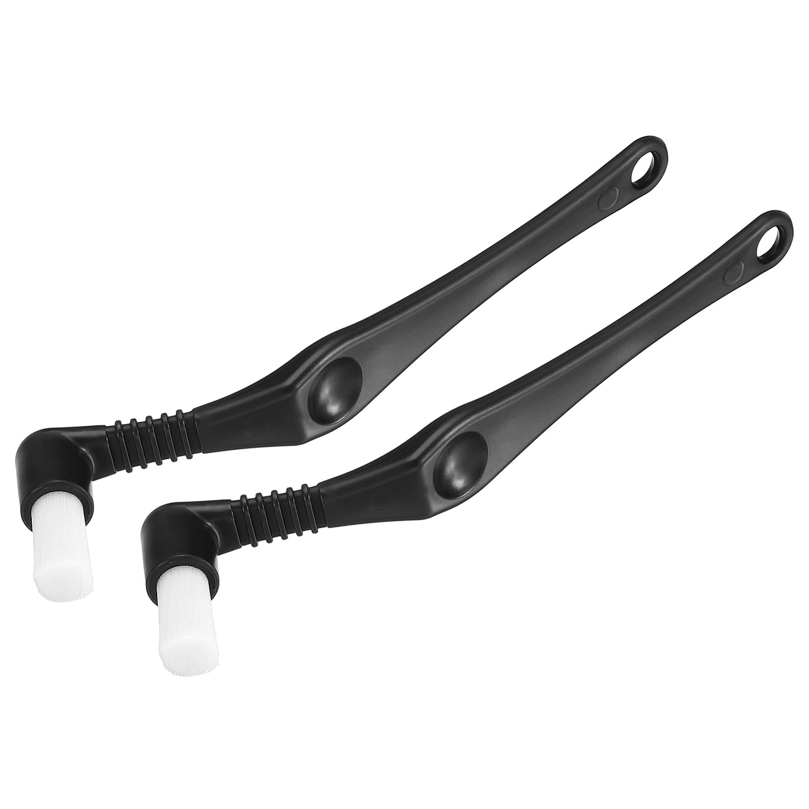 PATIKIL Coffee Espresso Brush 2 Pack Elbow Coffee Grinder Brush Cleaner Coffee Cleaning Tool White
