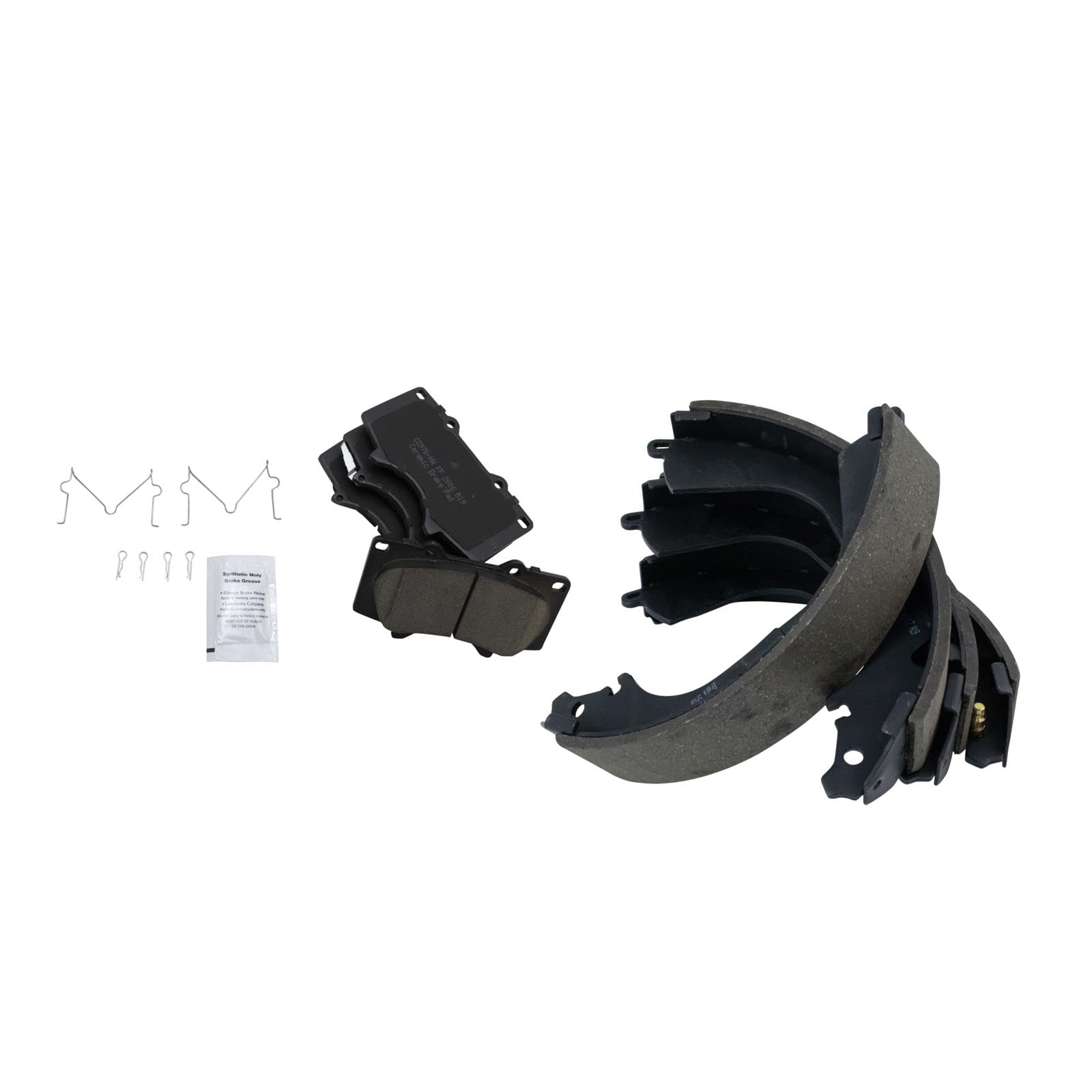 TRQ Front Brake Pads Ceramic Compatible with 2000-2002 Toyota Tundra Image