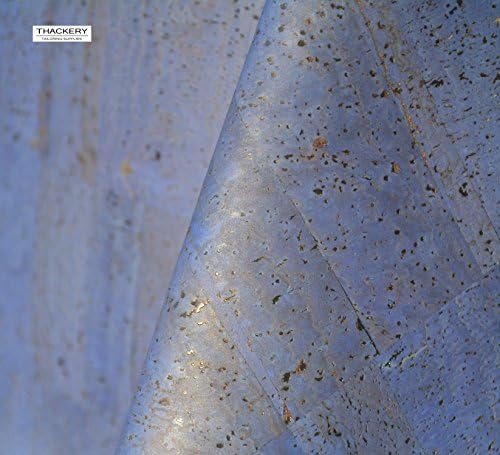 BLUE CORK FABRIC - finest available, Made in Portugal - sold by 1/2 x 1/2 yard - textile quality, appropriate for all applications