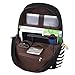 Bluboon Canvas Bookbags School Backpack Laptop Schoolbag for Teens Girls High School (Black 3 in 1)
