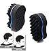 RioRand Hair Sponge Magic Barber Twist Curl Brush Sponge Dreads Locking Afro Coil Comb(4 Count (Pack of 1), Blue)