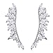 EVER SHINE Angel Wings CZ Crystal Ear Cuff Vines Climbers Crawlers Clip On Earrings
