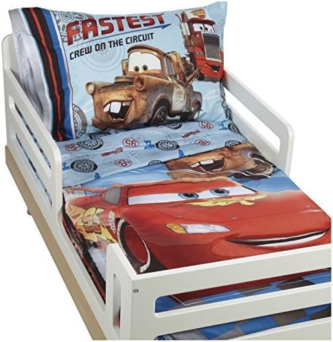 Disney Pixar Cars 4 Piece Toddler Bedding Set - Fastest Cars
