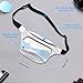 Morlsen Waist Bag Fashion Fanny Packs for Women Waist Pack Holographic Shiny Fanny Pack Bum Bag with Adjustable Belt for Rave, Festival, Travel, Party Bum Bag for Women, Girls, Kids (Silver)
