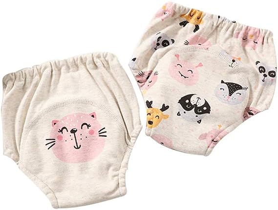 Amazon Co Jp Dwsioow トレーニングパンツ 男の子 女の子 ベビー服 赤ちゃん ベビー肌着 下着 4層 2枚組 動物柄 可愛い トレパン トイレトレーニング トイトレ 保育園 80cm 90cm 100cm 110cm 服 ファッション小物
