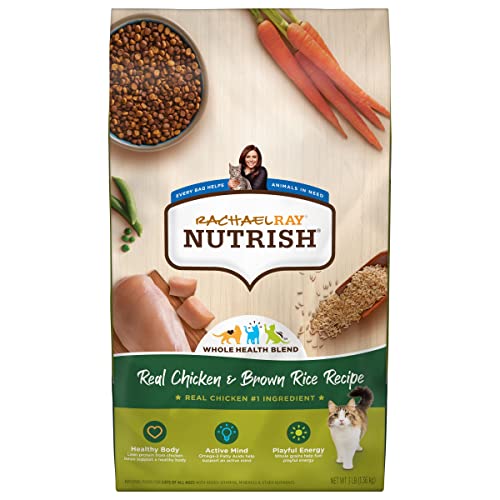 Rachael Ray Nutrish Premium Natural Dry Cat Food, Real Chicken & Brown