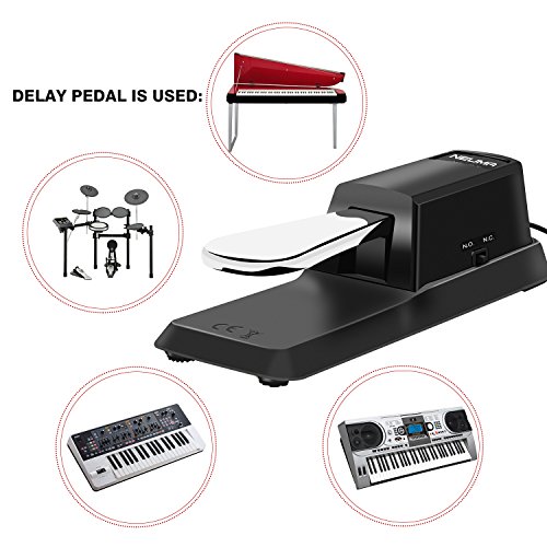 NEUMA Universal Sustain Pedal with Polarity Switch for Digital Electronic Piano Keyboard Yamaha, Roland, Casio, Korg etc.