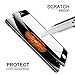JACNITAD iPhone 7 Plus Screen Protector, iPhone 7 Plus Tempered Glass Full Coverage High Definition Ultra Clear Film Anti-Bubble 3D PET [Soft Edge Hybrid] for iPhone 7 Plus (Black) (2 Pack)