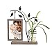 Afuly 4x6 Picture Frame Family Picture Frames with Glass Bud Vase for Plants Flowers, Rustic Floating Frame with Double Glass Tabletop Display Anniversary Wedding Mothers Day Birthday Gifts