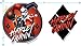 Popfunk Harley Quinn DC Comics Classic Supervillain T Shirt & Stickers (XX-Large)