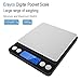 Erayco Digital Kitchen Scale, 0.01oz/0.1g 3000g Digital Pro Pocket Scale with Back-Lit LCD Display Stainless Steel Black