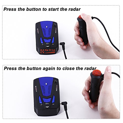Radar Detector Car Speed Laser Radar Detector with Voice Alert and Alarm System, Policy Laser Radar Detector Kit for Cars