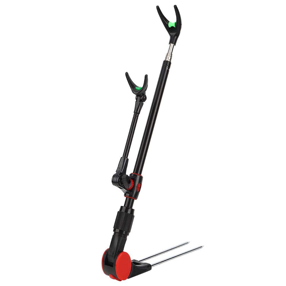Alomejor Fishing Rod Bracket Telescopic Fishing Rod Stand Bracket Angle Adjustable Fishing Rod Holder Retractable Length