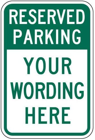 Hot Sports Tnnd Metal Sign 12x16 Inches Semi Custom Reserved Parking Sign Green For Outdoor Indoor Fashion Mall Dnoodlehousespid Com
