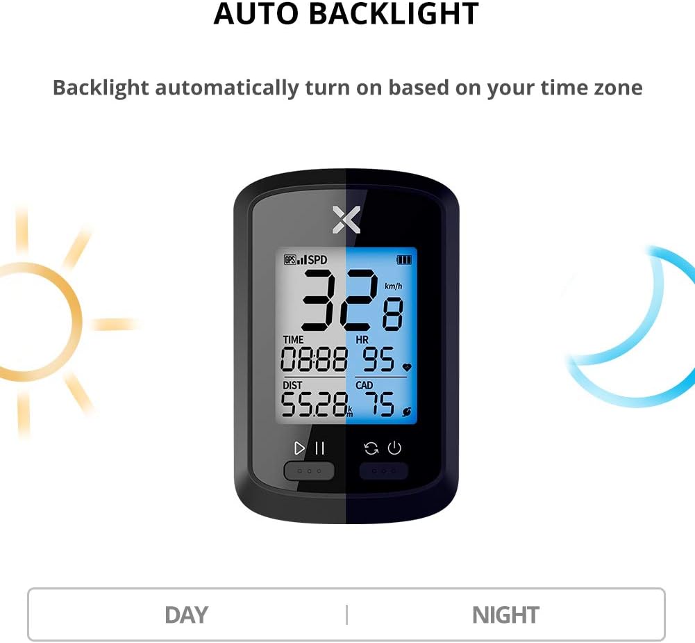 XOSS G+ GPS Bike Computer ANT+ with 2 Smart Cadence Sensor, Bluetooth Cycling Computer, Wireless Bicycle Speedometer Odometer, Waterproof MTB Tracker Fits All Bikes (Support Heart Rate Monitor) : Sports & Outdoors