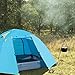 WEANAS Professional Backpacking Tent 2 3 4 Person 3 Season Weatherproof Double Layer Large Space Aluminum Rod for Outdoor Family Camping Hunting Hiking Adventure Travel (Extra Size Azure, 3-4 Person)