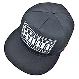 Luckmagic Unisex Snapback Hat Flat Brim Baseball Cap With Embroidery Letter