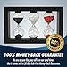 LOLIDIRECTS Hourglass Sand Timers for Kids and Adults - 3, 4 and 5 Minute Hourglass Timer with Color Sand - Visual Timer for Teachers Classroom, Kitchen, Office and Bathroom