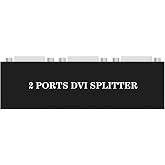 DVI Splitter 1x2 1In 2 Out DVI Switchers Video Splitter HD 1080P with US Power Adapter