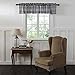 VHC Brands Annie Buffalo Check Cotton Farmhouse Kitchen Curtains Rod Pocket 16x72 Valance, Black
