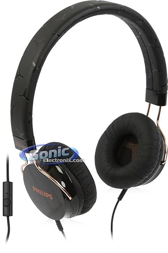 Philips SHL5305BK Fixie On Ear Stereo Headphones with Mic Black