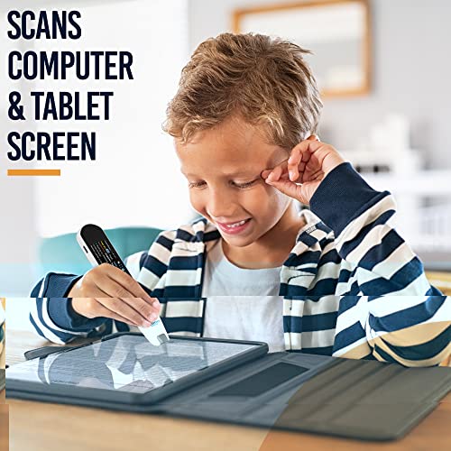 Rocket Pen Reading Tutor - Use Its Six Learning Aids to Make Reading Your New Super Power. OCR Scanner for Dyslexia - Hear Scanned Text. Scans Phone, Tablet, Printed Page. No PC Needed