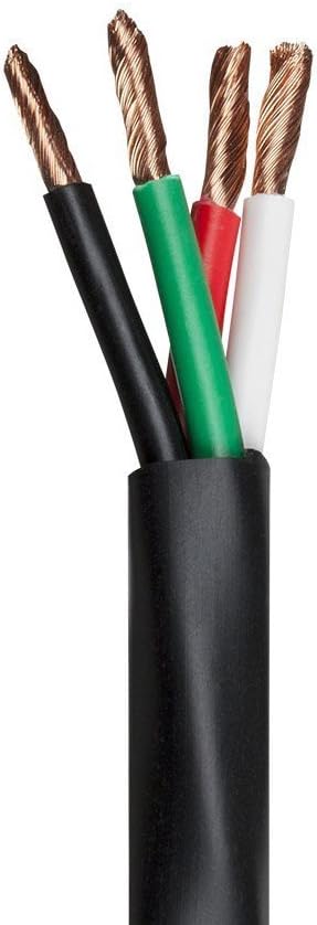 Monoprice Nimbus Series 16 Gauge AWG 2 Conductor CMP-Rated Speaker Wire/Cable - 50ft UL Plenum Rated, 100% Pure Bare Copper with Color Coded Conductors: Home Audio & Theater