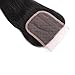 QTHAIR 14A Straight Human Hair Transparent HD Lace Closure 150% Density Swiss Lace Closure with 100% Unprocessed Virgin Straight Human Hair (14