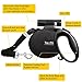 Happy & Polly Dog Leash Retractable with Flashlight/Bungee Leash, 16.4ft Tangle Free Heavy Duty Dog Walking Leash, Dog Leash Retractable Tape for Medium Large Dog