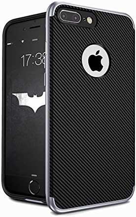 iphone 7 Plus case, Niubity [Bumblebee Series] [Silver]TPU Bumper case [Drop Protection/Shock Absorption Technology] For Apple iPhone 7 Plus 2016 (Silver)