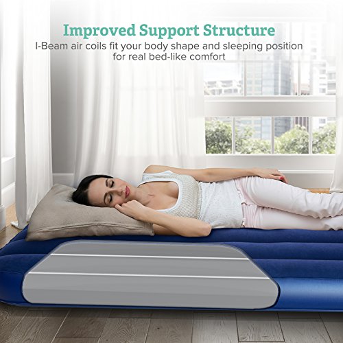 Sable Air Mattress, Upgraded Inflatable Camping AirBed Blow up Bed for