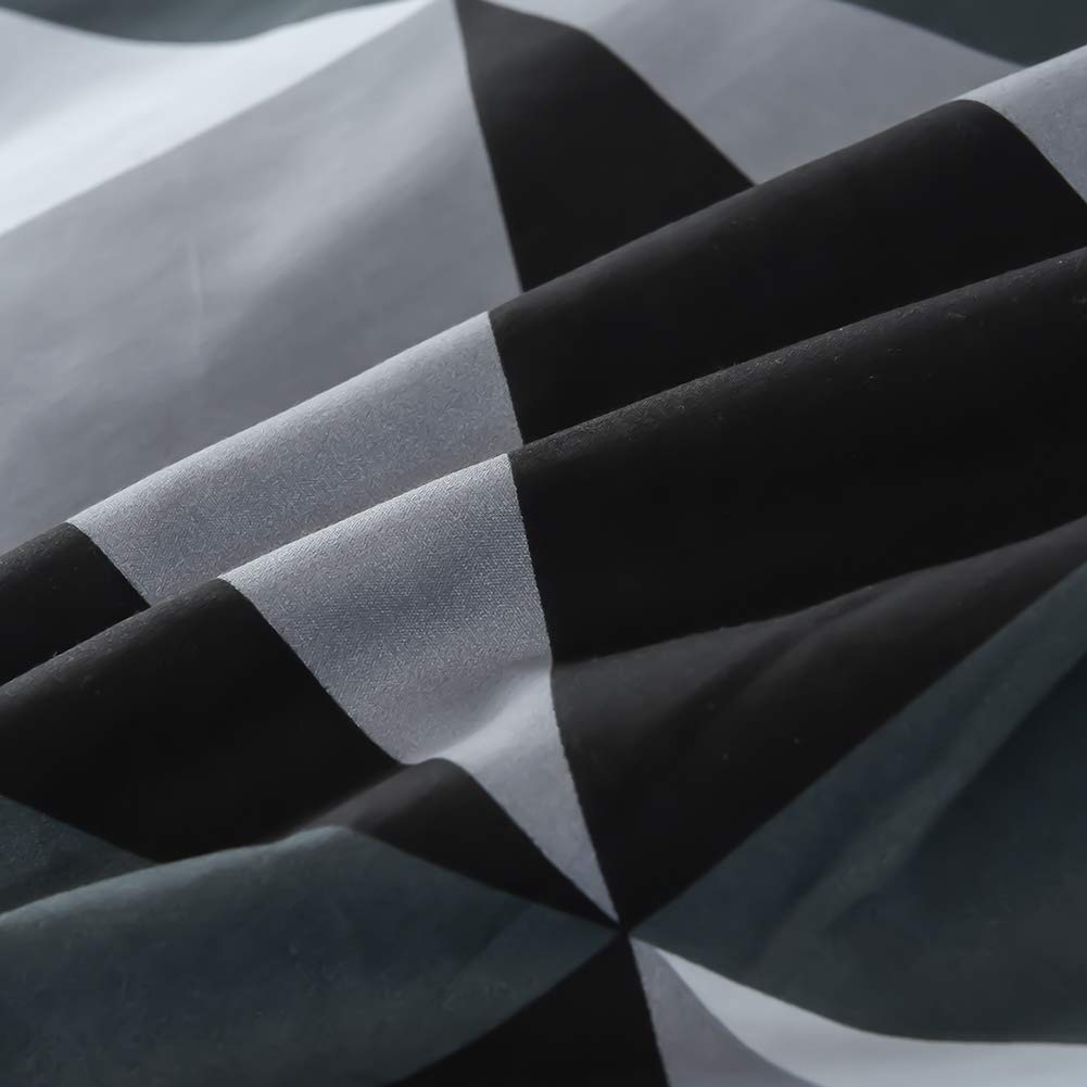 MH MYLUNE HOME Duvet Cover 3 Pieces Set - Ultra Soft Double Brushed Printed Microfiber Comforter Cover with 2 Pillow Case