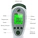 Eco4us - Non-Contact Infrared Talking Thermometer, Large Backlit LCD Display, Announces Temperature in 3 Languages. Reads Body, Surface, Room Temperatures, Visually Impaired Friendly