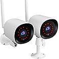 Rraycom 2K WiFi Security Cloud Camera for Outdoor, 3MP Wireless Camera(Plug-in) with Night Vision, Motion Detection, IP66 Waterproof, Cloud Storage, 24/7 Live Video, Compatible with Alexa(2pack)