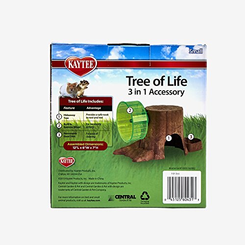 Kaytee Tree of Life 3-in-1 Pet Habitat Accessory, Small