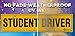 Zone Tech Set of 3 Student Driver Vehicle Bumper Magnet - Premium Quality Highly Reflective Student Driver Bumper Safety Sign Magnet