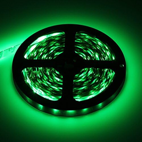 3528 SMD 300LED, 5M/16.4 FT, Waterproof Flexible Green Color LED Light Strip For Outdoors/Indoors/Car/Stage/Festivals/Party Decoration