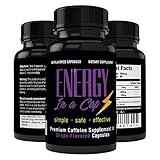 Energy In-A-Cap | Natural Energy & Focus Supplement | 100% Safe & Effective Caffeine Extract Enhanced with B-Vitamins | Supports Natural Energy Boost with No Crash