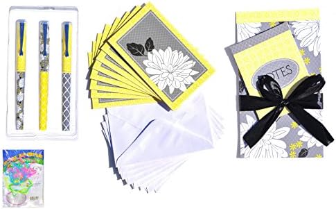 Elegant Themed Notebook Set of 3 Pen and Blank Note Card and Envelope Graduation Mother Day Gift Set for Women Mom Wife Mother in Law Girls Teens